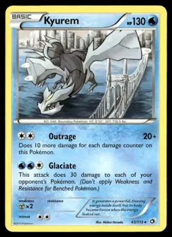 Kyurem 43/113 (BW Legendary Treasures) 43/113 Rare Pokemon NM - Image 1