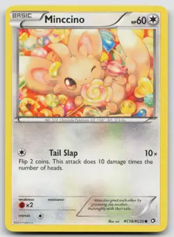 Minccino RC18/RC25 Holo Legendary Treasures: Radiant Collection Pokemon Holo LP - Image 1