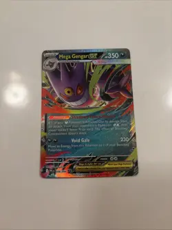 Mega Gengar ex 056/094 ME02: Phantasmal Flames Pokemon TCG Double Rare NM - Image 1