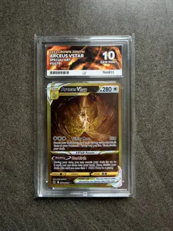 Arceus VSTAR GG70/GG70 Crown Zenith Pokemon TCG - ACE 10 Perfect Subgrades - Image 1