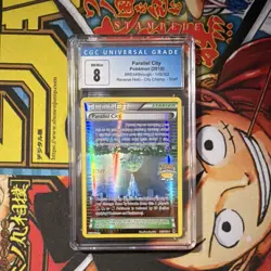 Pokemon 2015 BREAKthrough Parallel City 145/162 Reverse Holo Staff CGC 8 - Image 1