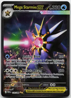 Mega Starmie ex 118/088 Holo Special Illustration Rare Perfect Order Pokemon NM - Image 1