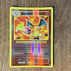Pokemon Charizard Reverse Holo 11/108 XY Evolutions Rare LP- - Image 1