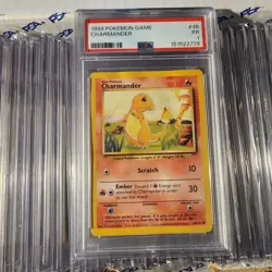 PSA 1 Poor Charmander #46/102 Base Set Pokemon 1999 WoTC - Image 1