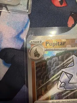 Pupitar Prismatic Evolutions 048/131 MASTER Ball Foil Pokemon Card - Image 3