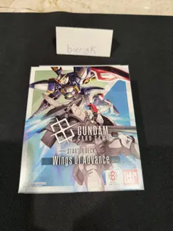 Gundam Card Game Starter Deck ST02 WINGS OF ADVANCE English New Factory Sealed - Image 1