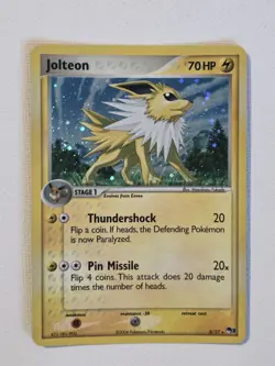 Jolteon POP Series 3 Holo Rare 3/17 2006 - LP Vintage Pokemon Card - Image 1