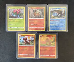 Pokemon TCG 5 Card Lot. NM Charizard, Blastoise, Venusaur, Charmander Charmeleon - Image 1