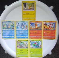 Pokemon TCG Pokemon GO 7-Card Lot - Pikachu 027/078 + Kanto Starter Evolutions - Image 1