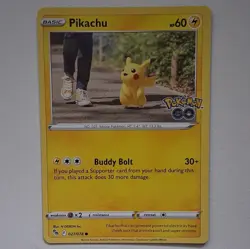 Pokemon TCG Pokemon GO 7-Card Lot - Pikachu 027/078 + Kanto Starter Evolutions - Image 2