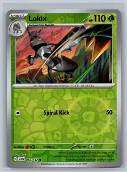 Lokix 16/142 Common Stellar Crown Pokemon Card Reverse Holo Near Mint - Image 1