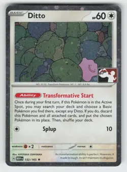 Ditto - 132/165 LP Holo MEW Prize Pack Series Cards 03 - Image 1