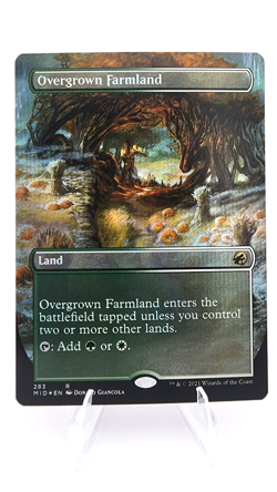 Overgrown Farmland (Borderless) Innistrad: Midnight Hunt Foil - Image 1