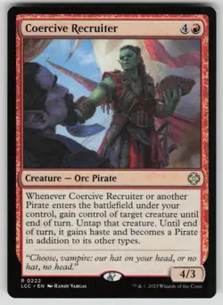 Coercive Recruiter Rare Commander: The Lost Caverns of Ixalan 222 MTG Near Mint - Image 1