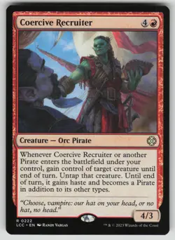 Coercive Recruiter Rare Commander: The Lost Caverns of Ixalan 222 MTG NM 2023 - Image 1