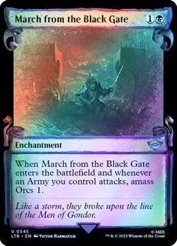 March from the Black Gate Foil Showcase The Lord of the Rings NM MTG - Image 1