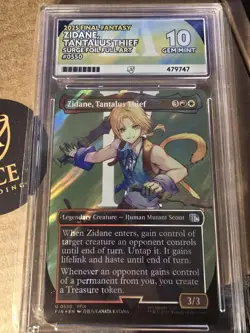 Zidane, Tantalus Thief (Borderless Surge Foil) Final Fantasy MTG #0550 - ACE 10 - Image 1