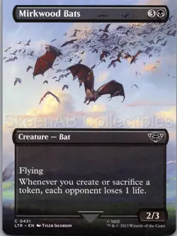 Mirkwood Bats (Borderless) 421 Universes Beyond: LOTR: Tales of Middle-earth NM - Image 1