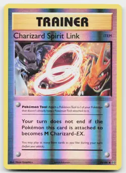 Charizard Spirit Link 75/108 Uncommon Evolutions Pokemon Reverse Holo Near Mint - Image 1