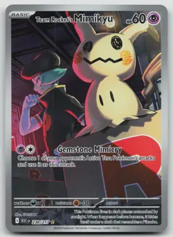 Pokemon Ascended Heroes Team Rocket's Mimikyu 238/217 Illustration Rare NM/M - Image 1