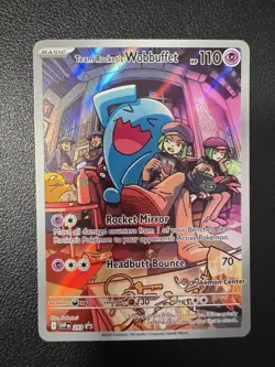 Pokemon Center Stamped Promo Destined Rivals Team Rocket’s Wobbuffet SVP 203 - Image 1