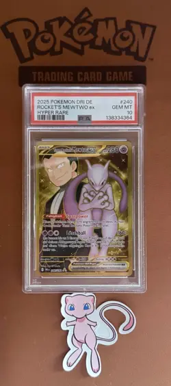 Mewtu ex 240/182 PSA 10 Pokemon Team Rocket Hyper Rare Deutsch - Image 2