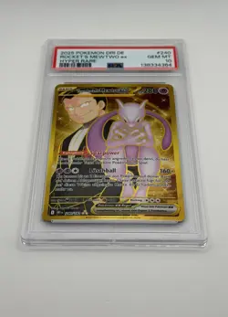 Mewtu ex 240/182 PSA 10 Pokemon Team Rocket Hyper Rare Deutsch - Image 3