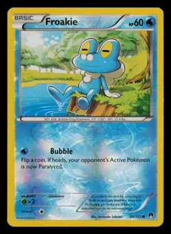 Froakie 38/122 Common BREAKpoint Pokemon Reverse Holo Near Mint - Image 1