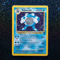 Poliwrath 15/130 Holo Rare Base Set 2 Pokemon WOTC MP-HP - Image 1