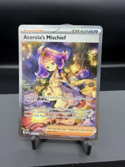 Pokemon Company Acerola's Mischief 183/132 ME01 SIR Holo ENG Yuu Nishida - Image 1