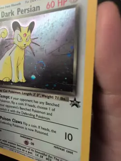 Pokemon Dark Persian 17/53 Wotc Promo Holo Has Swirl - Image 2