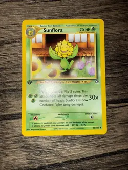 Pokemon Neo Genesis Sunflora Card 50/111 First Edition Nm - Image 2