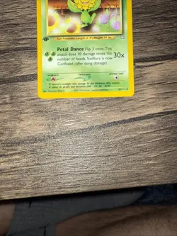 Pokemon Neo Genesis Sunflora Card 50/111 First Edition Nm - Image 4