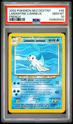 2002 Pokemon Neo Destiny French 45 Lamentine Lumineux PSA 10 149806492 - Image 1