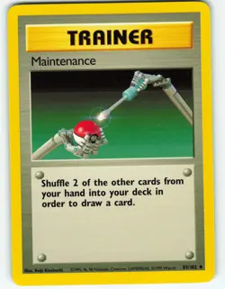 Maintenance - 83/102 Base Set - Pokemon TCG - 1999 - Image 1