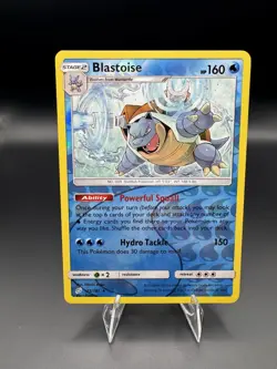 Pokemon TCG Blastoise 25/181 SM-Team Up Reverse Holo Rare NM* - Image 1