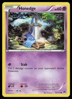 Honedge 60/122 Common BREAKpoint Pokemon Near Mint - Image 1