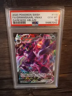 Pokemon Grimmsnarl VMAX 115/189 SWSH Darkness Ablaze FA Holo - PSA 10 GEM MT - Image 1