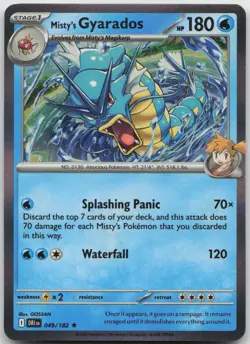 Pokemon Misty's Gyarados 049/182 R Destined Rivals Holo NM - Image 1