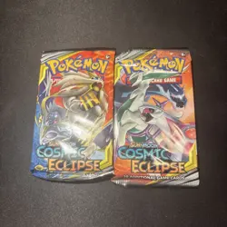 Pokemon Cosmic Eclipse Sun & Moon (2) Booster Packs Bundle 820650805899 - Image 2