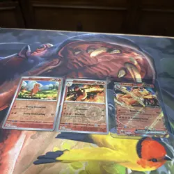 🔥🔥Charmander Charmeleon Charizard ex SV 151 Reverse Holo Pokemon NM - Image 1