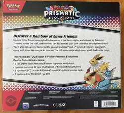 POKEMON TCG SCARLET & VIOLET PRISMATIC EVOLUTIONS POSTER COLLECTION 3 Boosters - Image 2