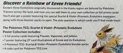POKEMON TCG SCARLET & VIOLET PRISMATIC EVOLUTIONS POSTER COLLECTION 3 Boosters - Image 3