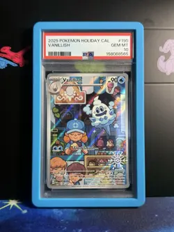 2025 Pokemon VANILLISH 190/182 Holiday Calendar Stamped Promo PSA 10 Incl Guard! - Image 1