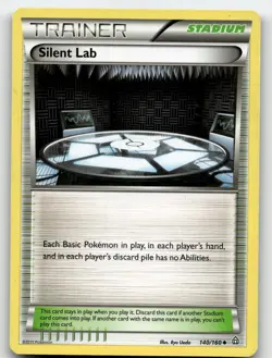 SILENT LAB 140/160 UNCOMMON PRIMAL CLASH POKEMON MODERATELY PLAYED - Image 1