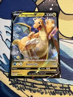 Dragonite V 049/078 Holo V Rare Pokemon GO Pokemon Near Mint - Image 1