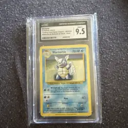 Wartortle Pokemon Card 1999 Base Set 42/102 CGC 9.5 Gem Mint - Image 1