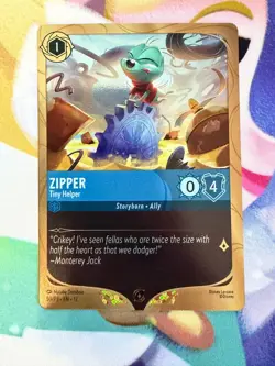Zipper Tiny Helper 50/P3 League Promo Foil Wilds Unknown NM Disney Lorcana - Image 1