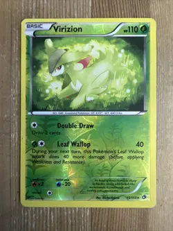 Virizion 15/113 Pokemon Legendary Treasures Black & White Reverse Holo Card HP - Image 1