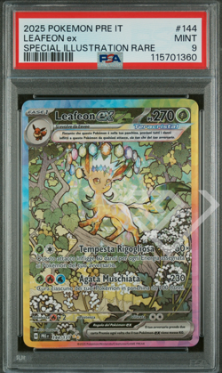 Pokemon Card Leafeon ex 144/131 SIR - PRE Prismatic Evolution PSA 9 Italian - Image 1